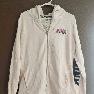 Victoria’s Secret PINK Zip Up Hoodie Size Small